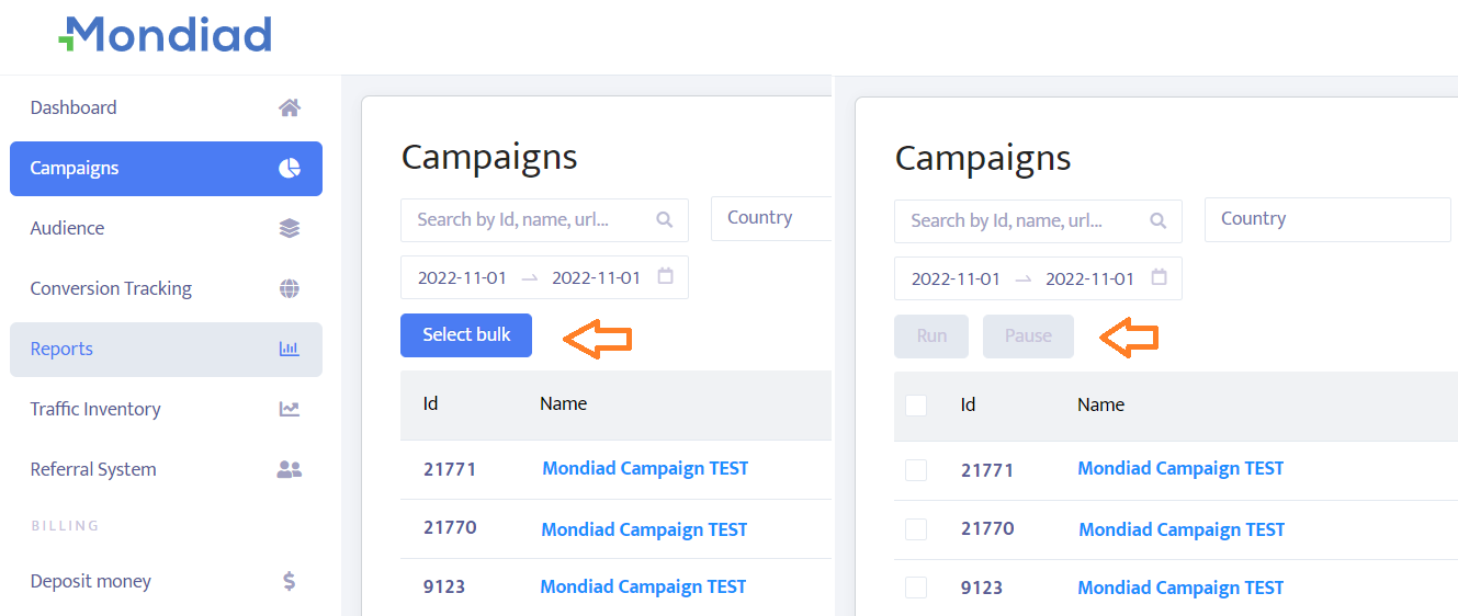 Mondiad ad campaign creation