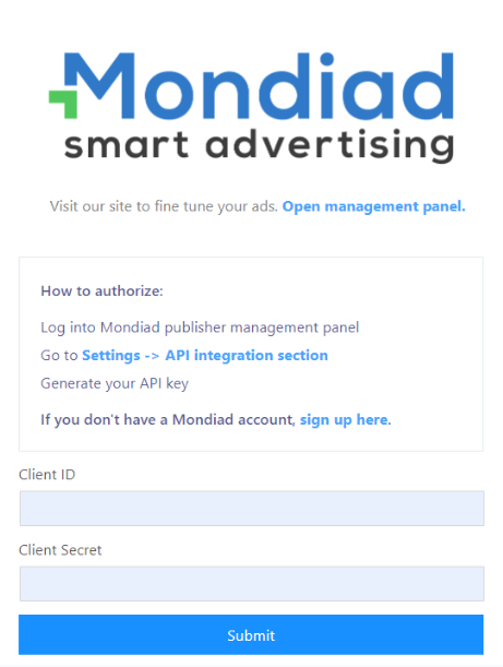 How to integrate the Mondiad ad code into your WordPress website!