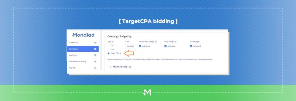 TargetCPA bidding