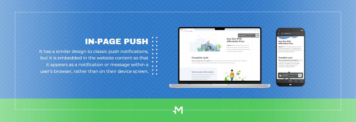 in page push