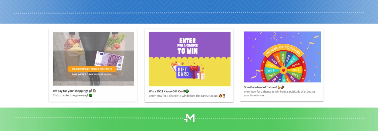 sweepstakes native ads