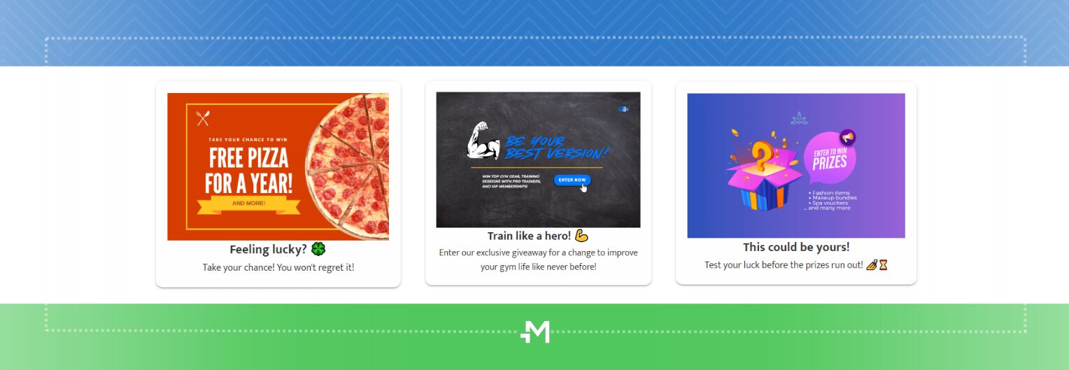 interstitial sweepstakes ads