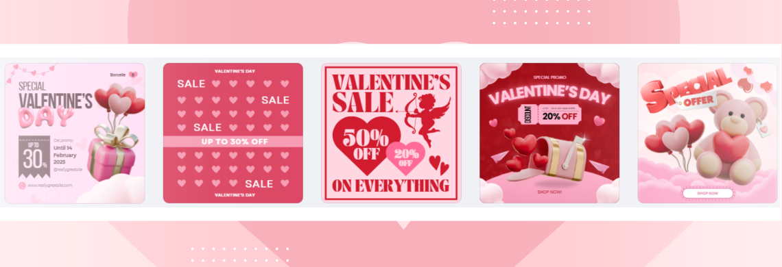 Valentine's Day ad creatives