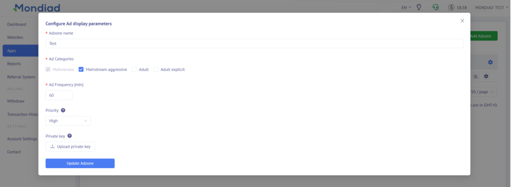 Mondiad SDK installation