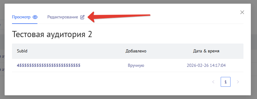 Настройка пользовательских аудиторий в Mondiad