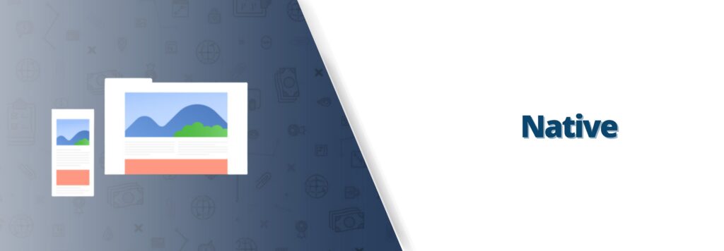 Native ad format illustration