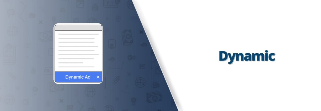 Dynamic sticky ad format illustration